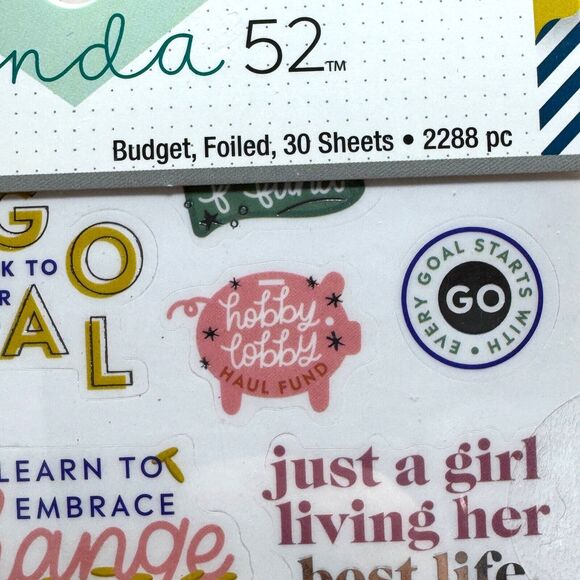 Agenda 52 Sticker Book Budget Foiled 2288 Pieces Planner Expenses Budgeting - Picture 2 of 16